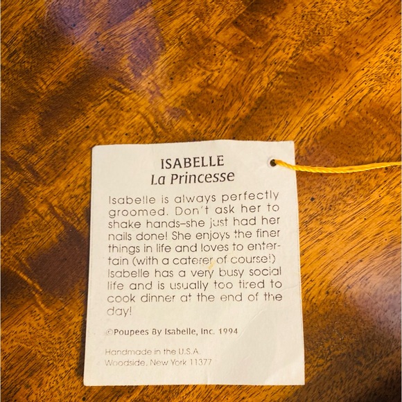 Poupee’ hand painted porcelain doll. Signed & dated by Isabelle Segal. Cir:1994 - Picture 3 of 7